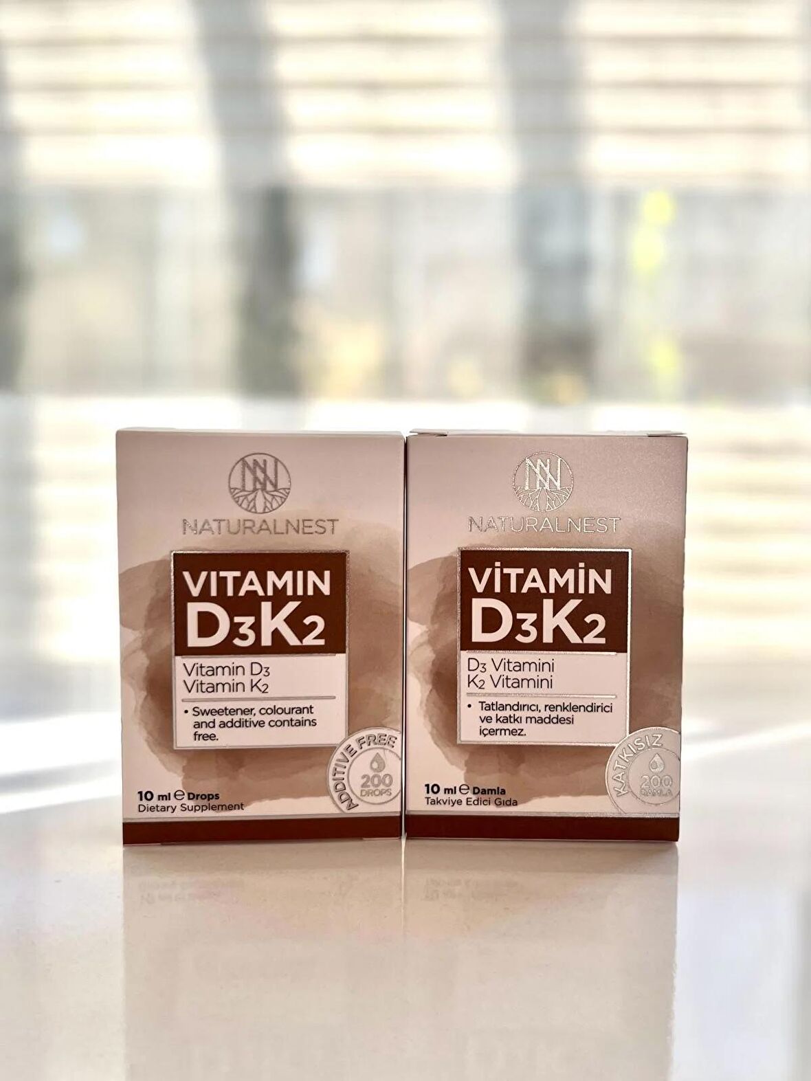 NaturalNest Vitamin D3 K2 Damla 10 ml Sprey 2’Lİ SET