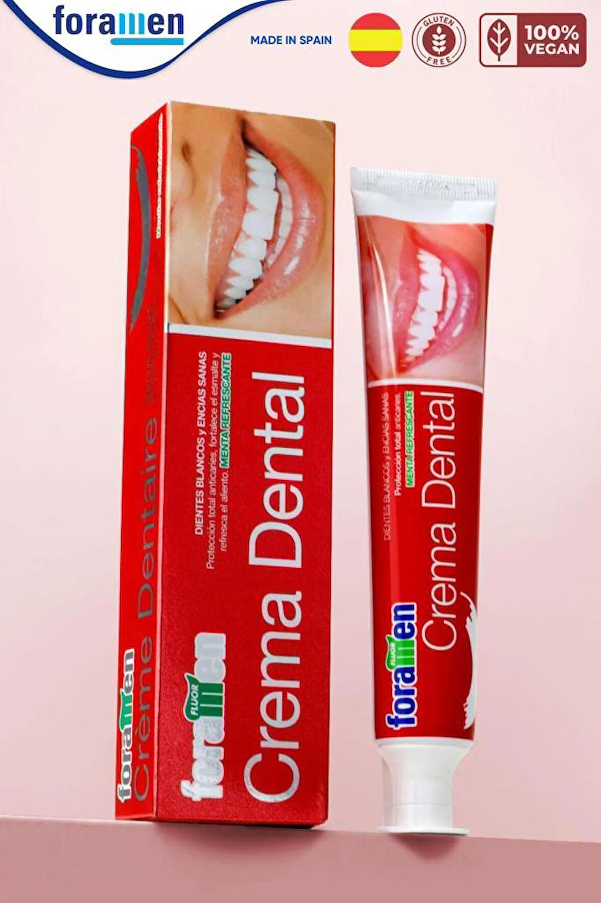 Foramen Diş Mineleri İçin Nane Aromalı Beyazlatıcı VEGAN Diş Macunu
