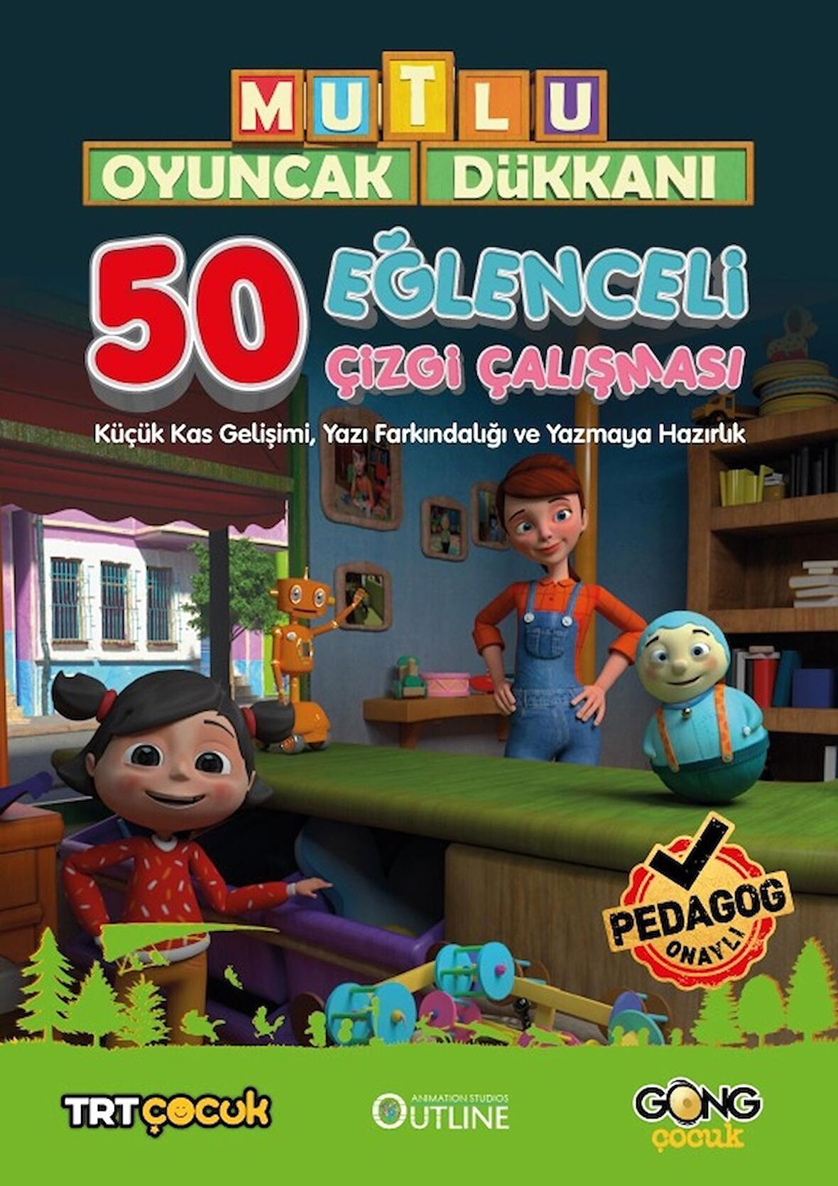 Mutlu Oyuncak Dükkanı Eğlenceli 50 Çizgi Çalışması