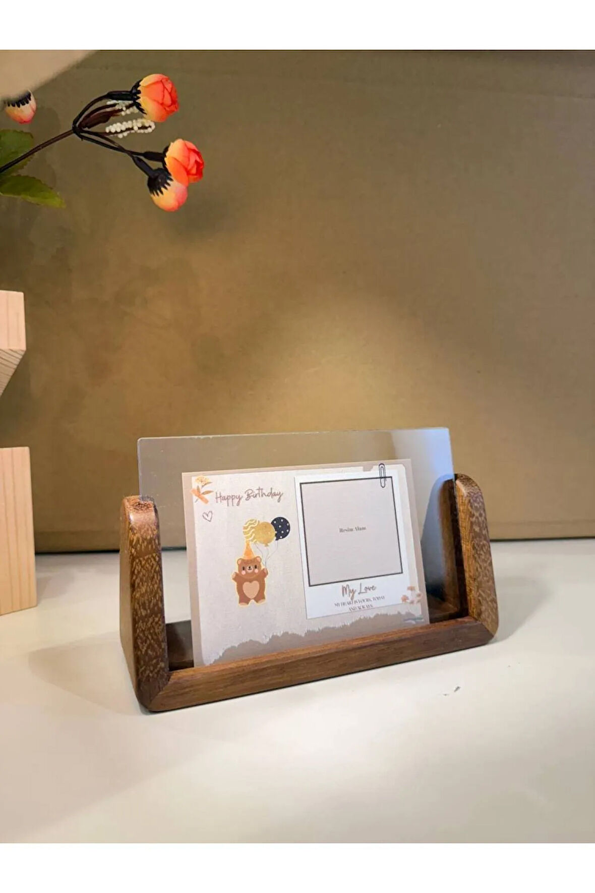 Masif İreko veya Çam Ağacından Plexiglass Çerçeve