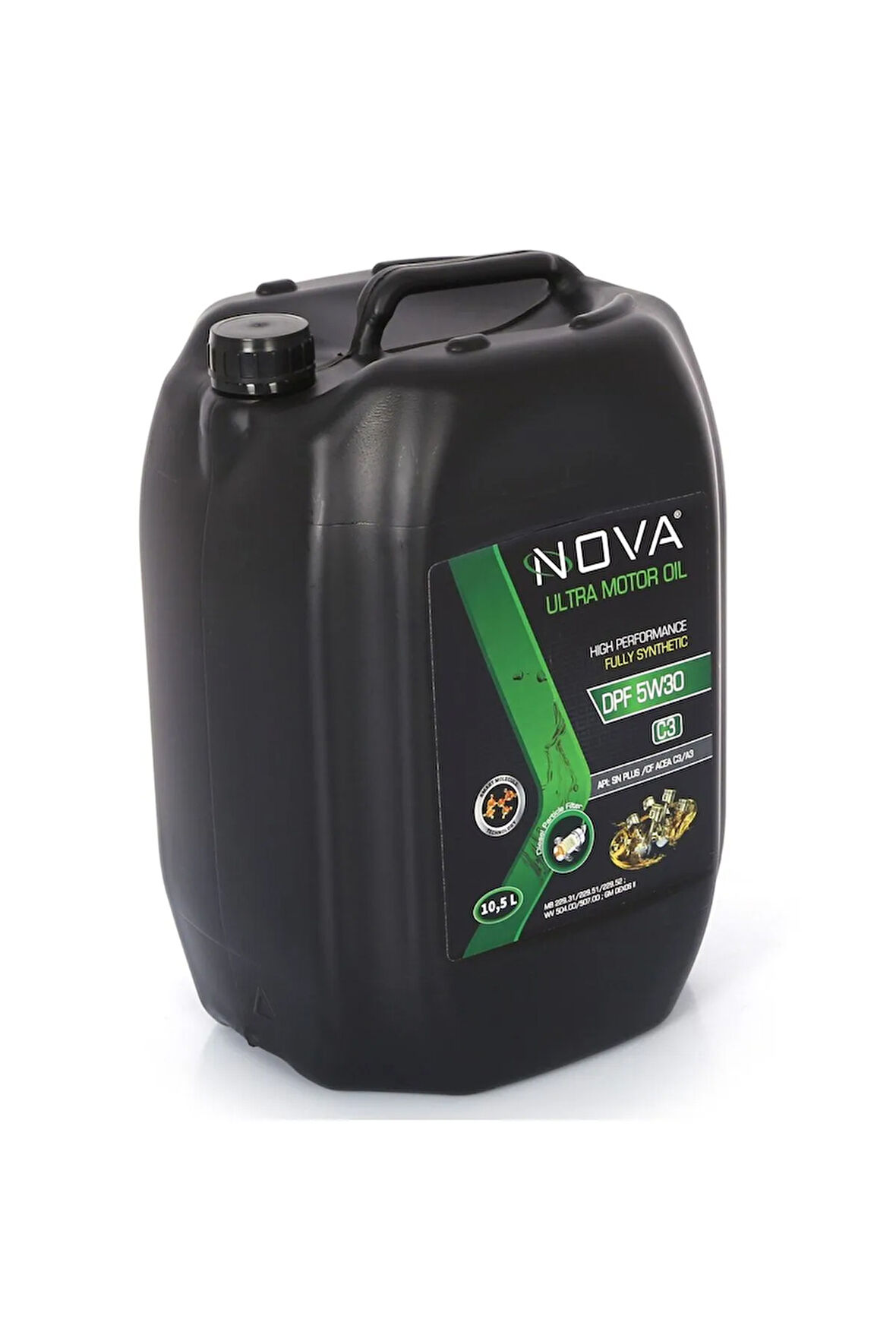 5w-30 10.5 Litre Tam Sentetik Motor Yağı -acea C3 -dpf
