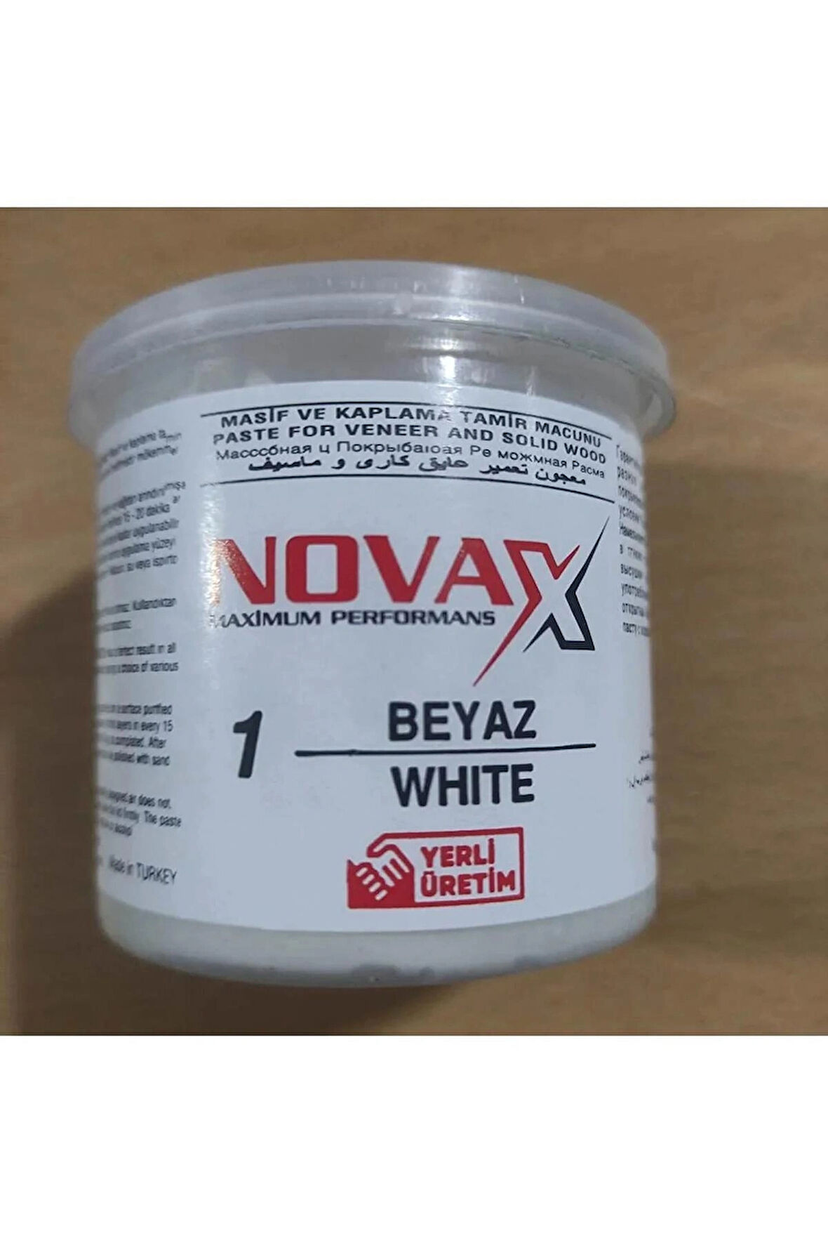 NOVAX AHŞAP MOBİLYA  TAMİR MACUNU BEYAZ RENK 200 ML (2 ADET) GÖNDERİLİR