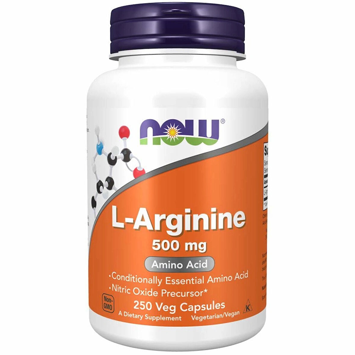 Now L-Arginine 500 mg 250 caps