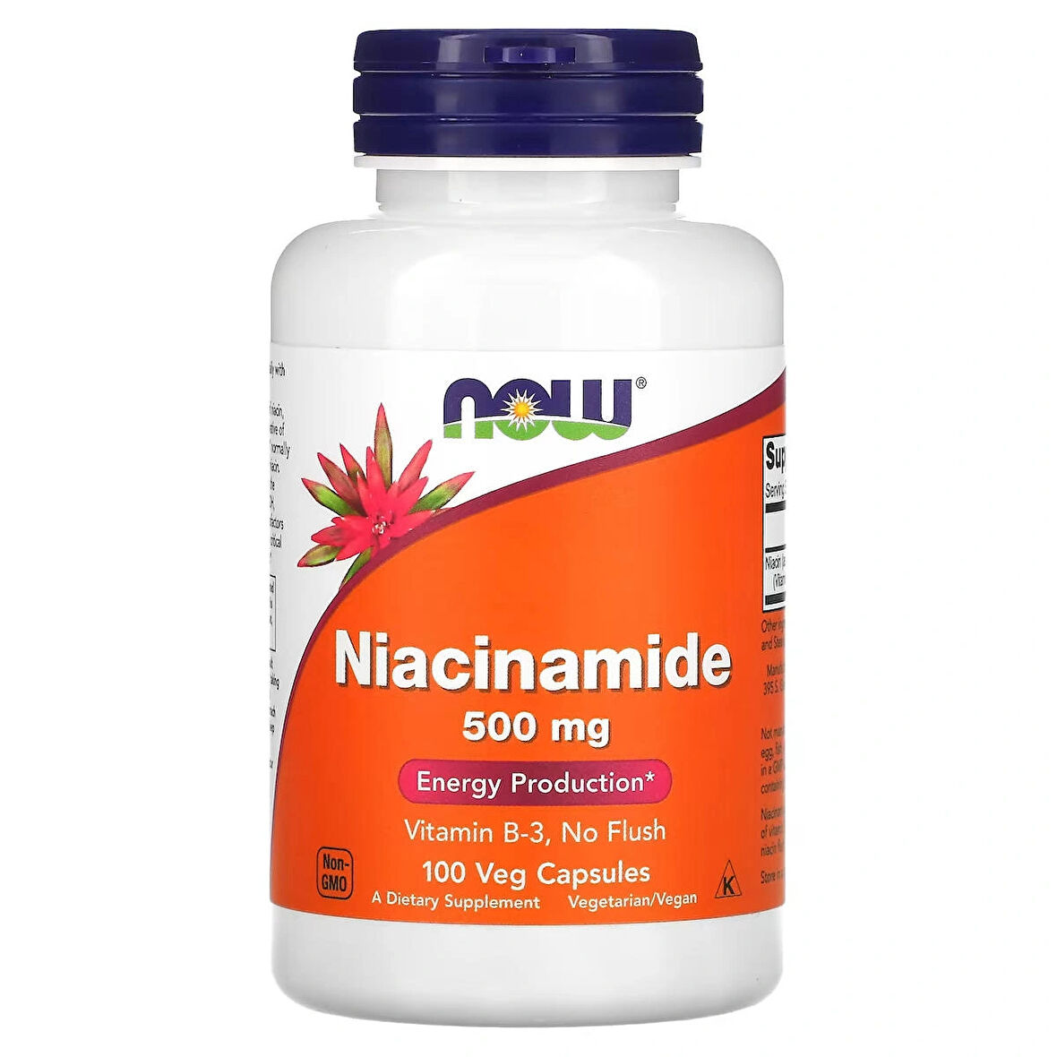 NOW Foods, Niacinamide Sivilce Cilt temizliği 500 mg, 100 Veg Capsules