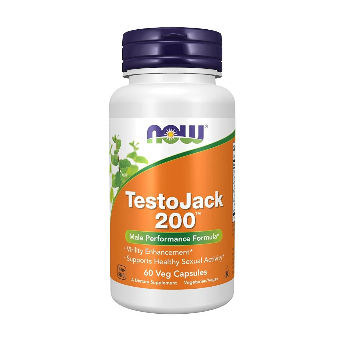 Now Testojack Tongkat + Maca + Tribulus + American Ginseng 200 Natural Testo Booster 60 Veg