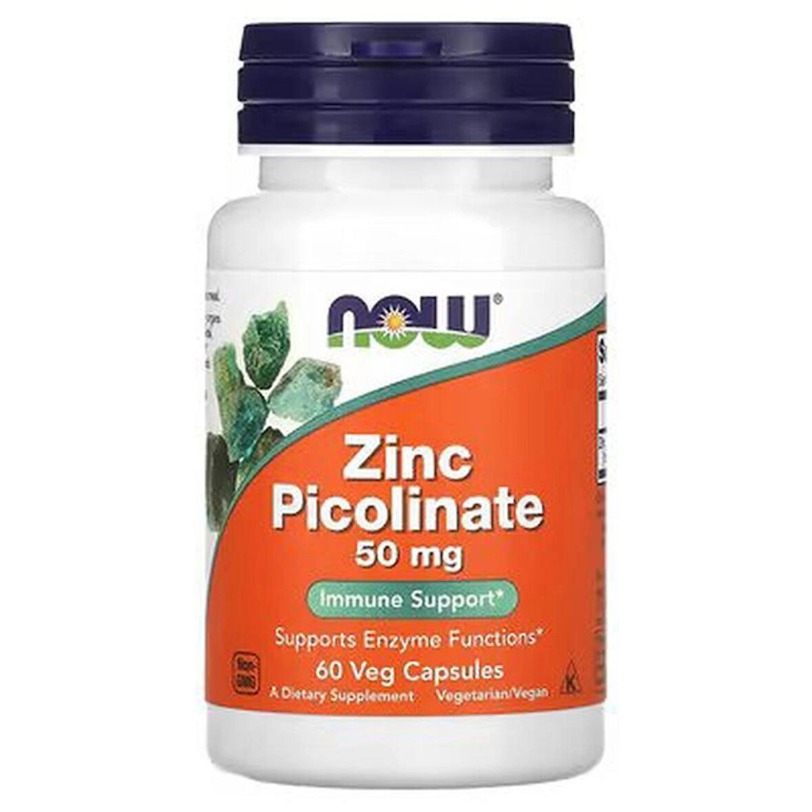 NOW Foods, Zinc(Çinko) Picolinate, 50 mg, 60 Veg Caps