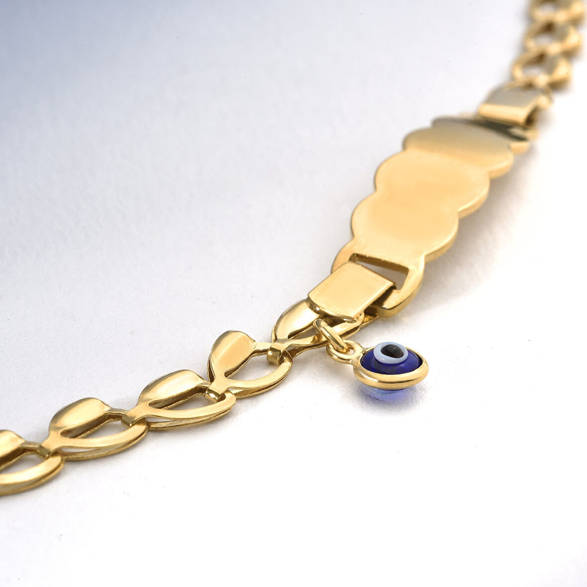 925 Ayar Gümüş Göz Boncuklu Çocuk ve Bebek İsimli Bileklik - BPC00110