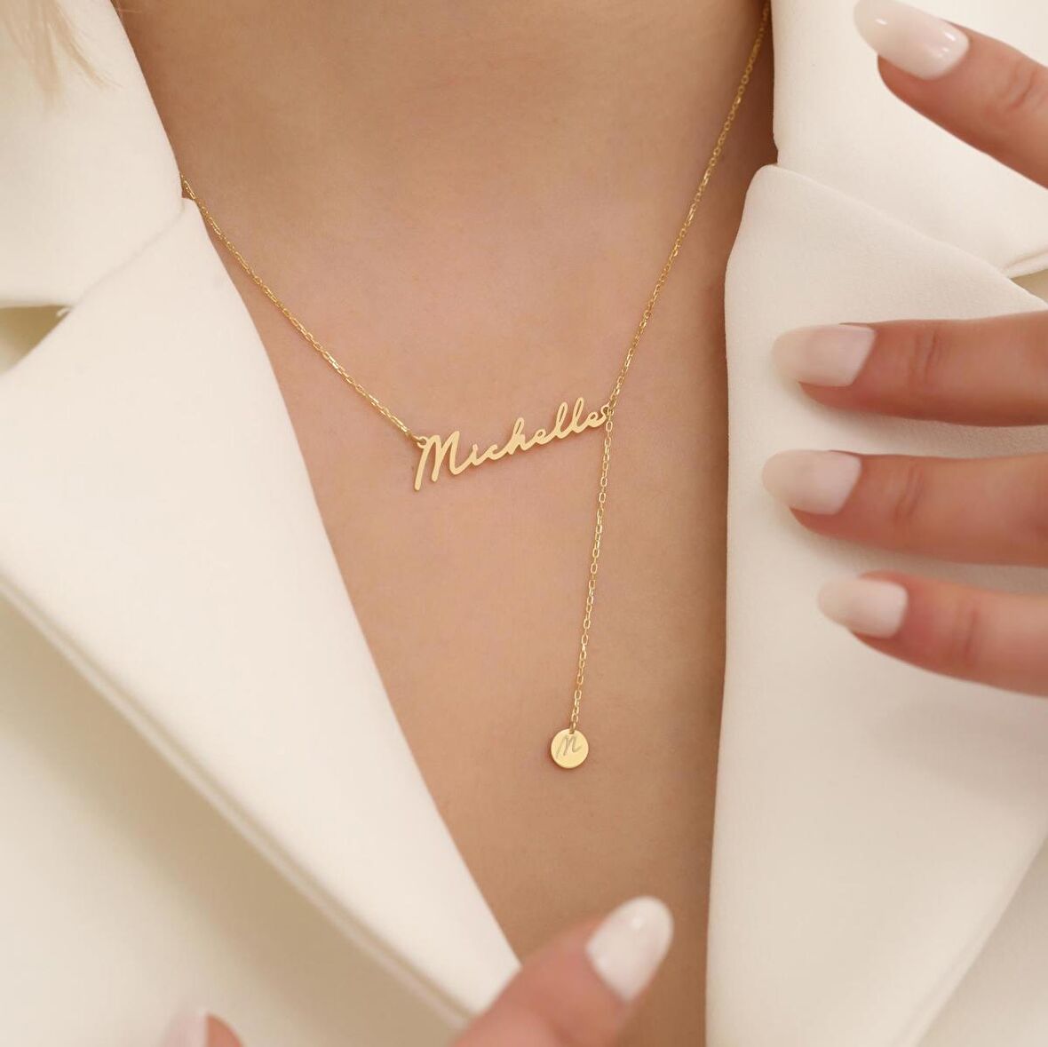 925 Ayar Gümüş Kişiye Özel İsim Kolye