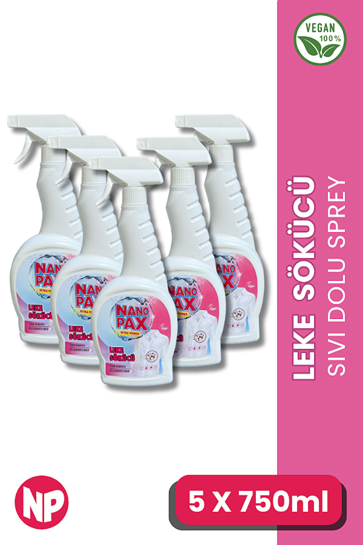LEKE SÖKÜCÜ SIVI SPREY 5 x 750 ML
