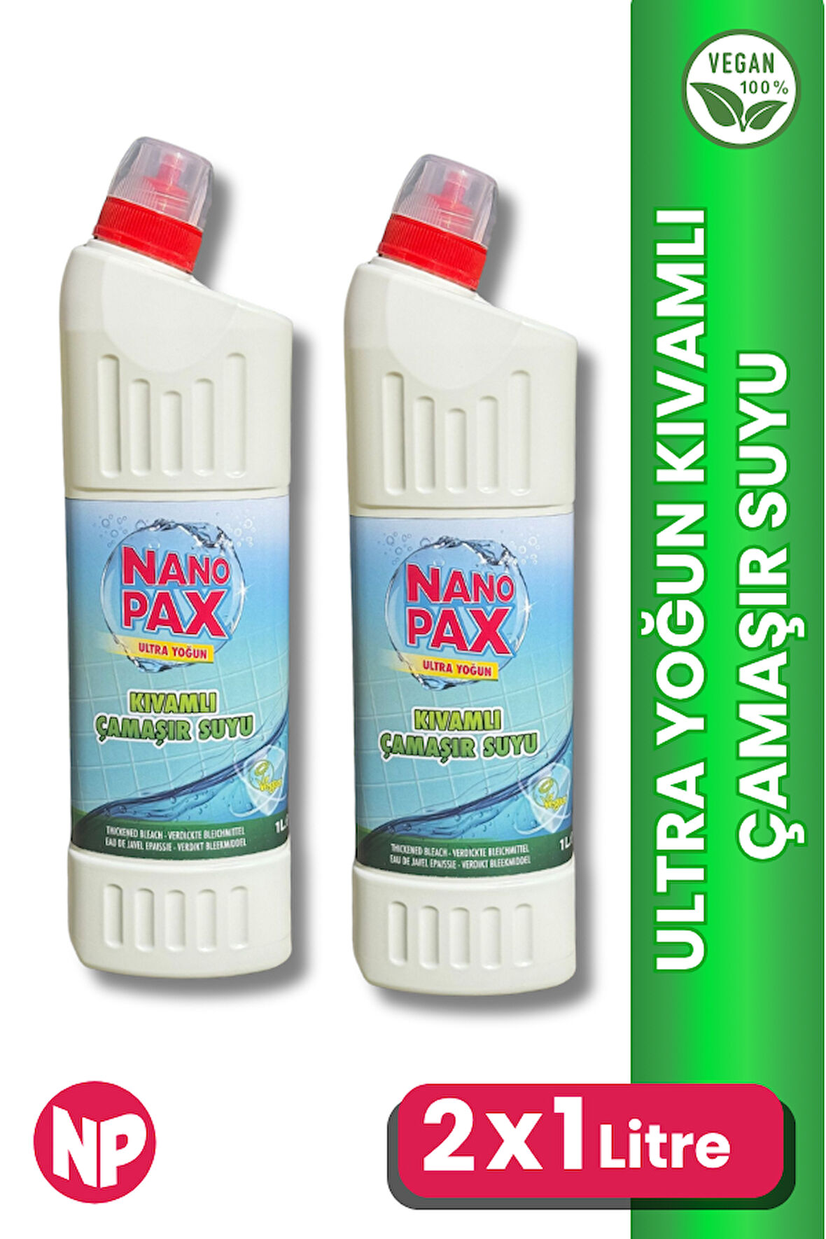 ULTRA YOĞUN KIVAMLI ÇAMAŞIR SUYU (DUCT AĞIZLI) 2 x 1lt