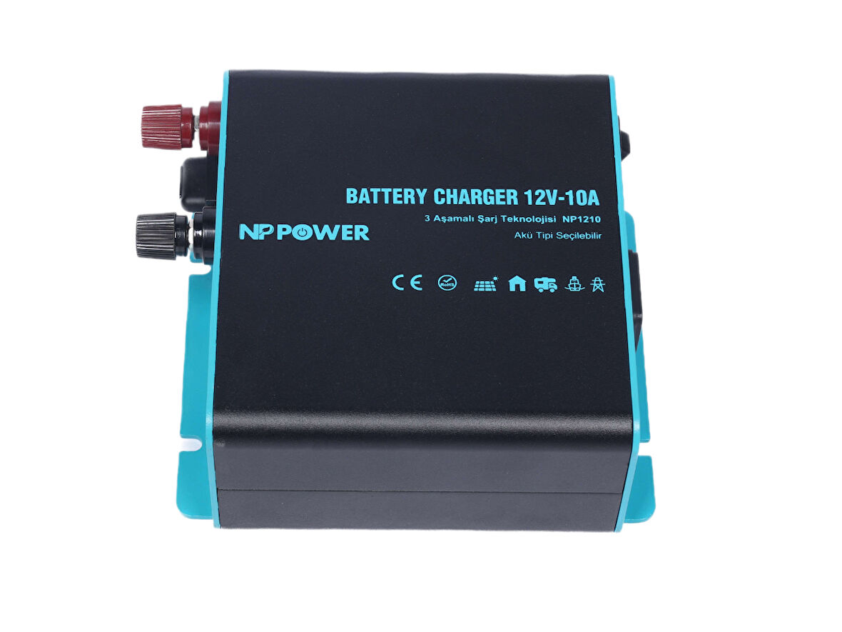 NP Power 12V 10A Akü Şarj Cihazı