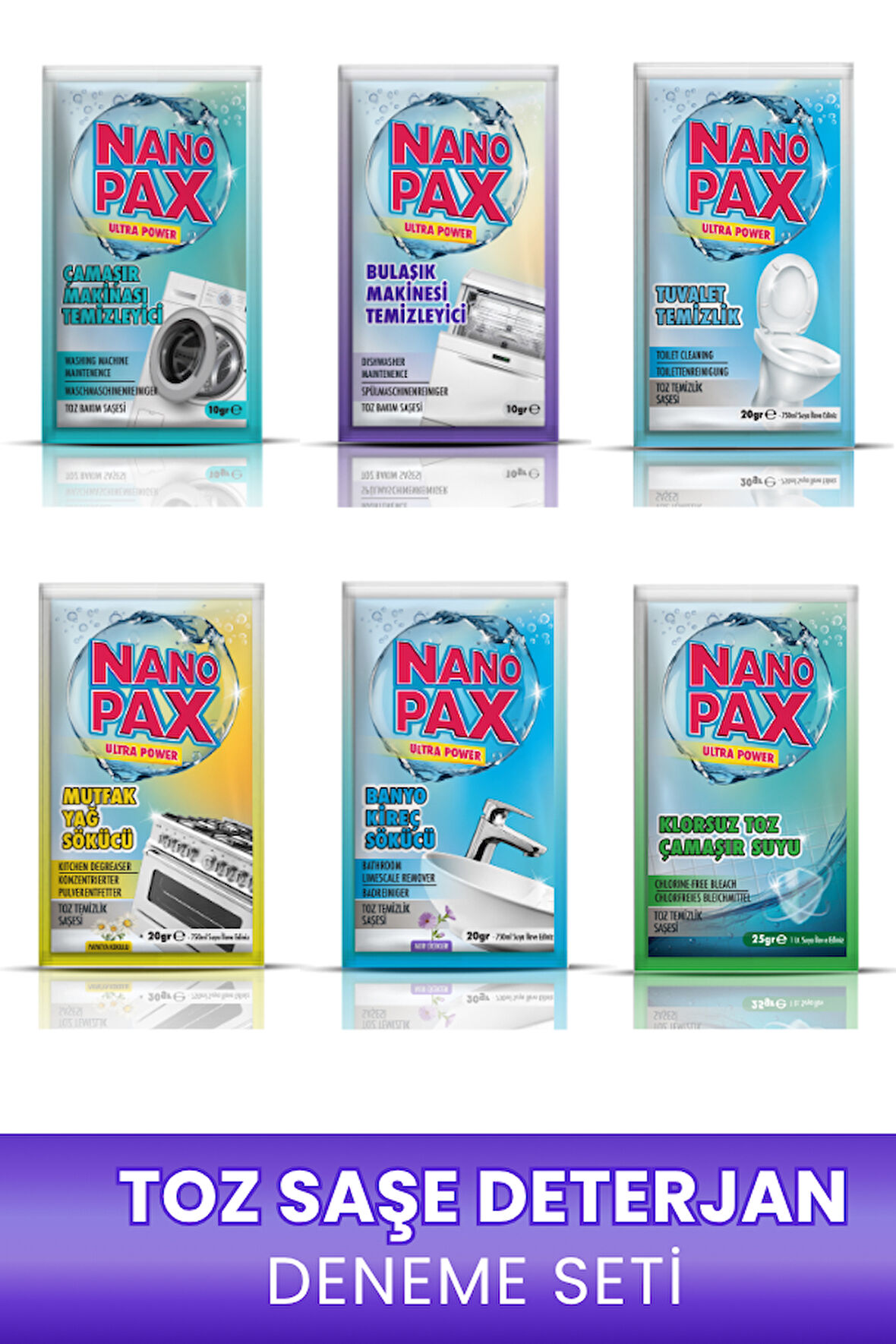 NanoPax Ultra Toz Saşe Temizlik Seti (6 adet Saşe)