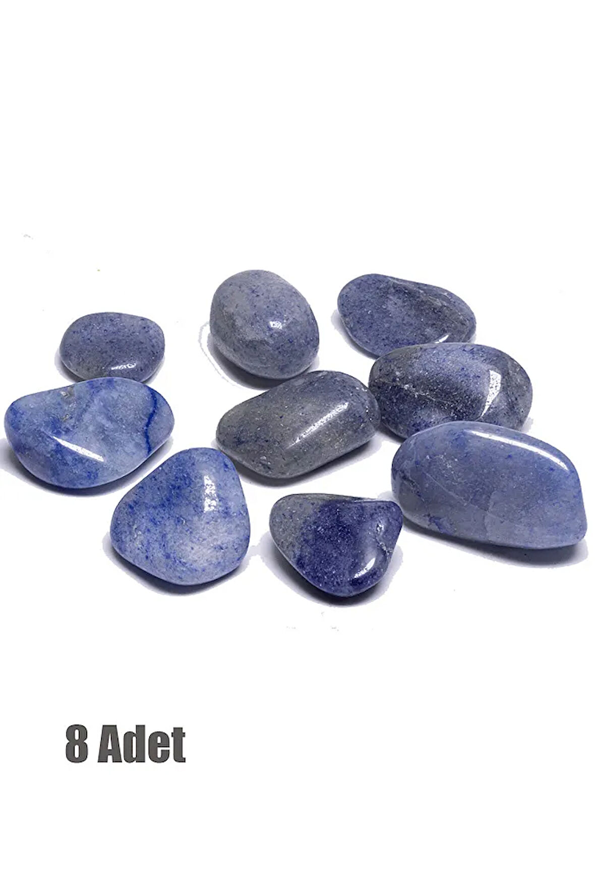 Sertifikalı Küçük Boy Angelit - Melek Taşı Kütle (8 ADET)