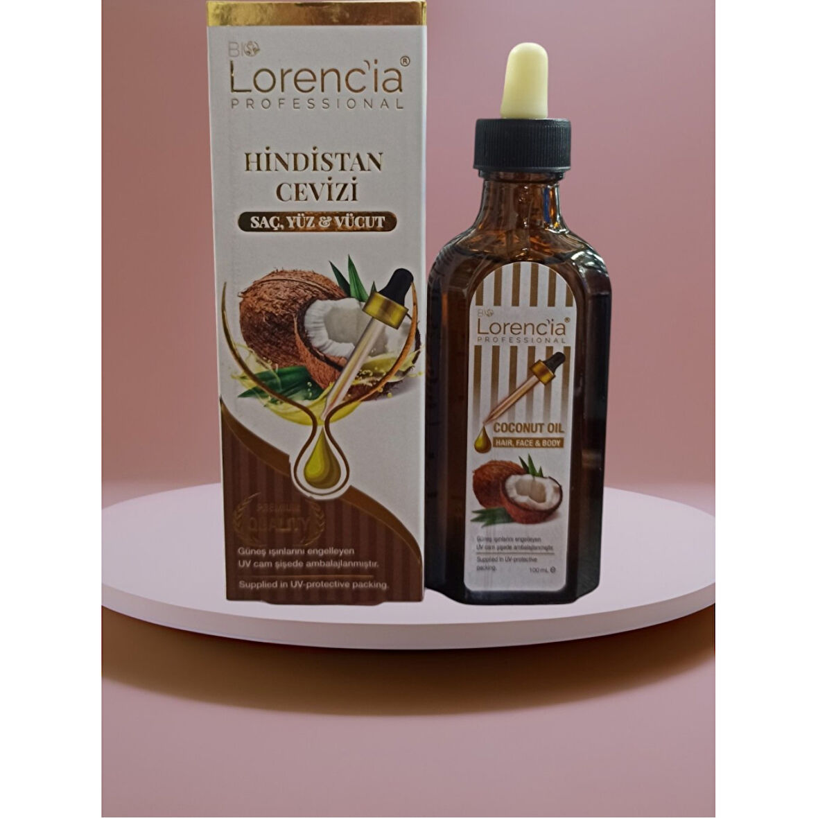  Lorencia Hindistan Cevizi Yağı - Saç, Yüz, Vücut 100 ml 