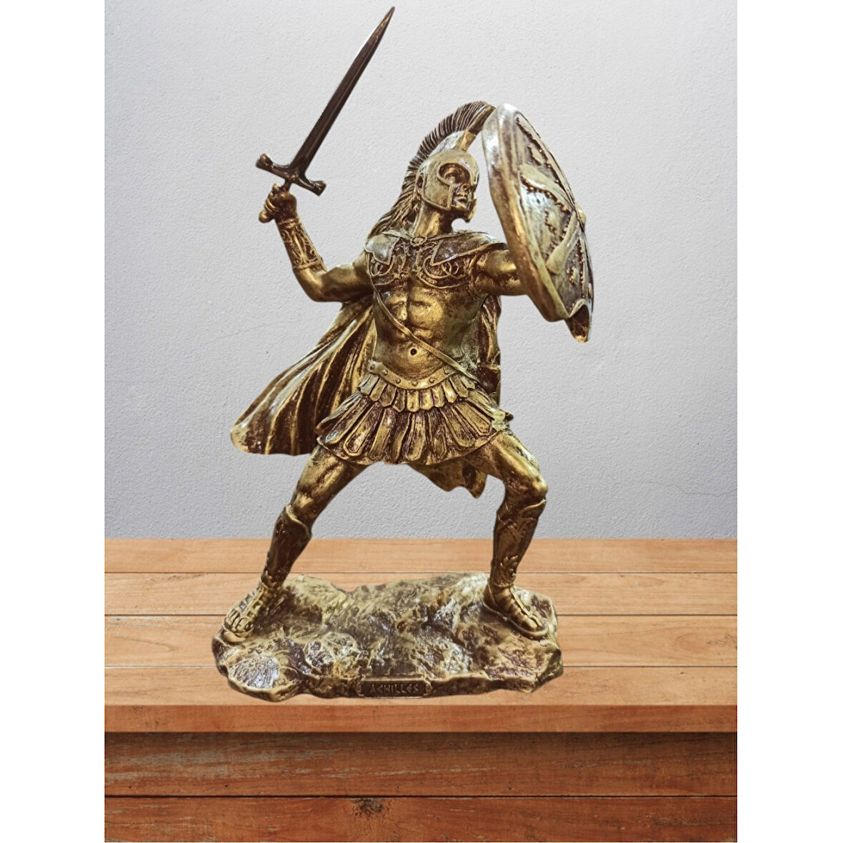Akhilleus Biblo 25 Cm Mitolojik Kahraman Heykel Dekor Hediyelik Eşya