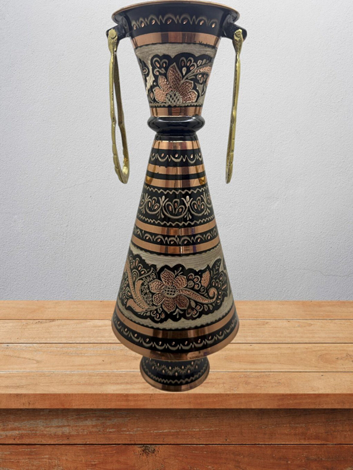  Bakır Vazo No:1 32 Cm 