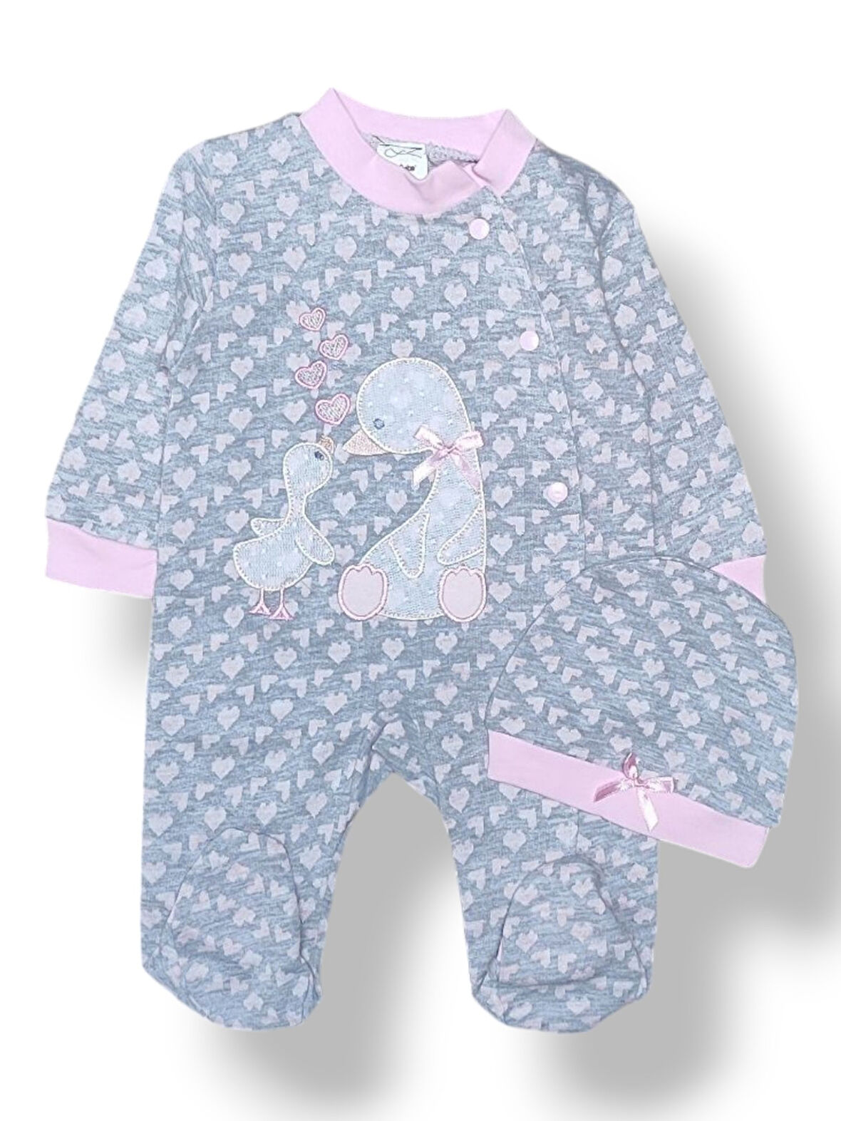 Anne Çocuk Ördek Ptikli Tulum