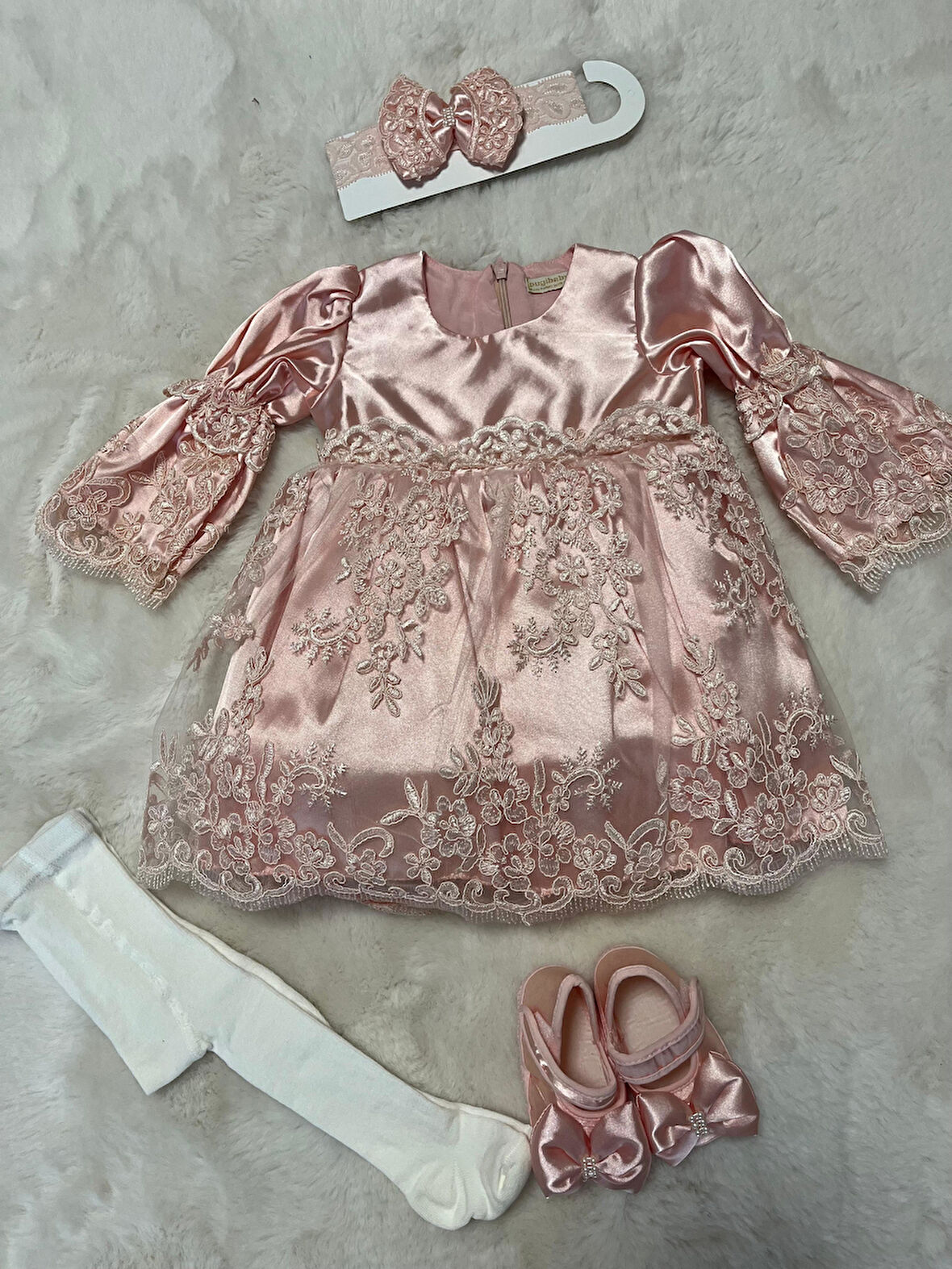 Uzun Kollu Elbiseli  4 Lü Mevlüt Seti