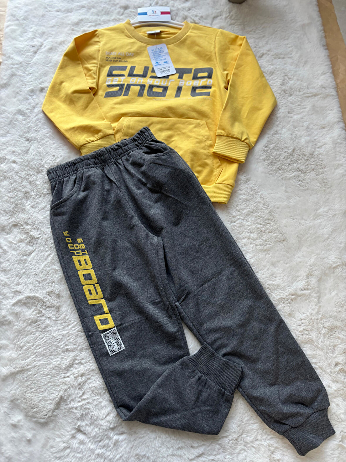 Skate Baskılı İkili Erkek Çocuk  Takım