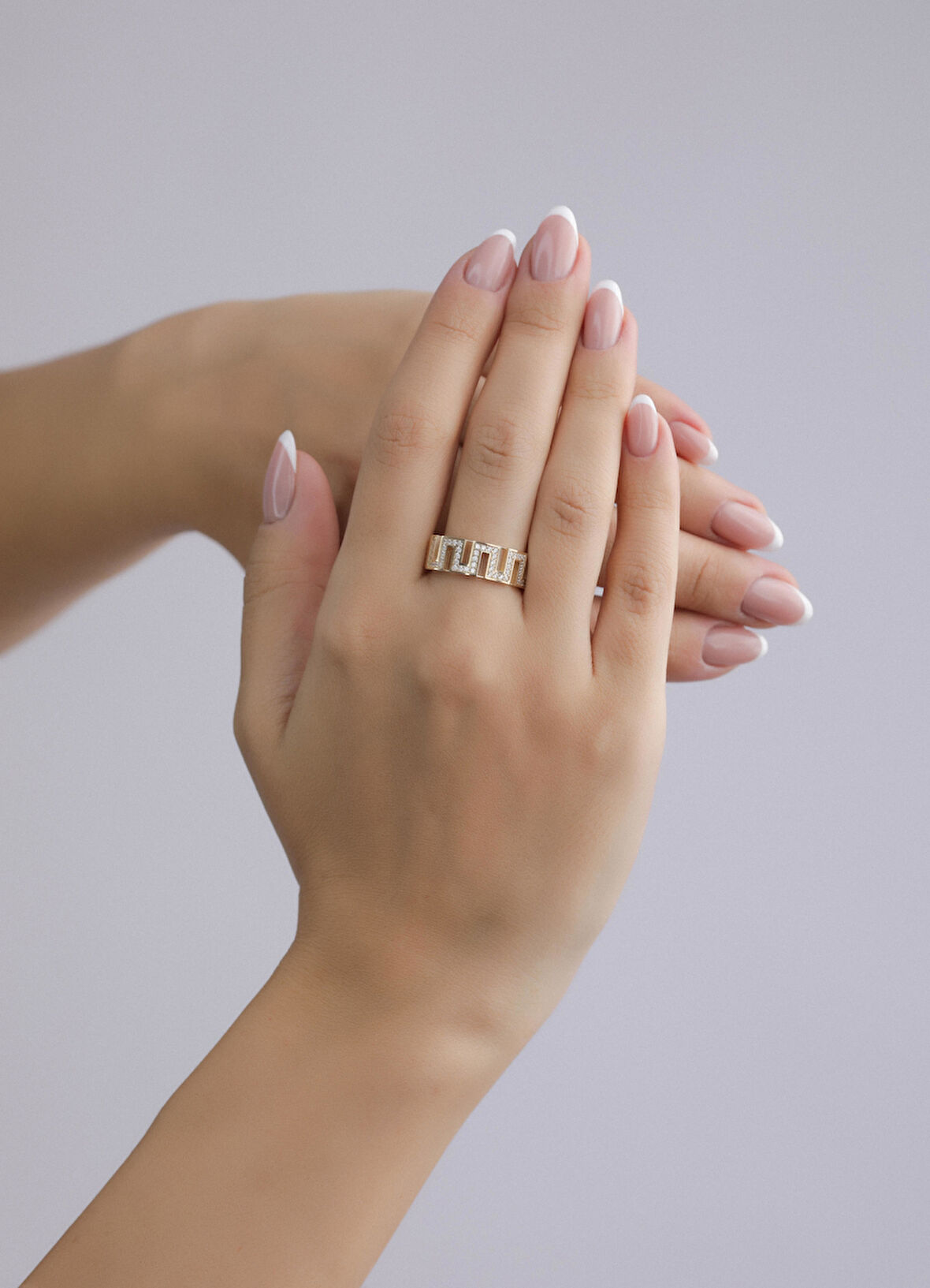 Nar-in Altın Mücevherat Tasarım Altın Yüzük 038