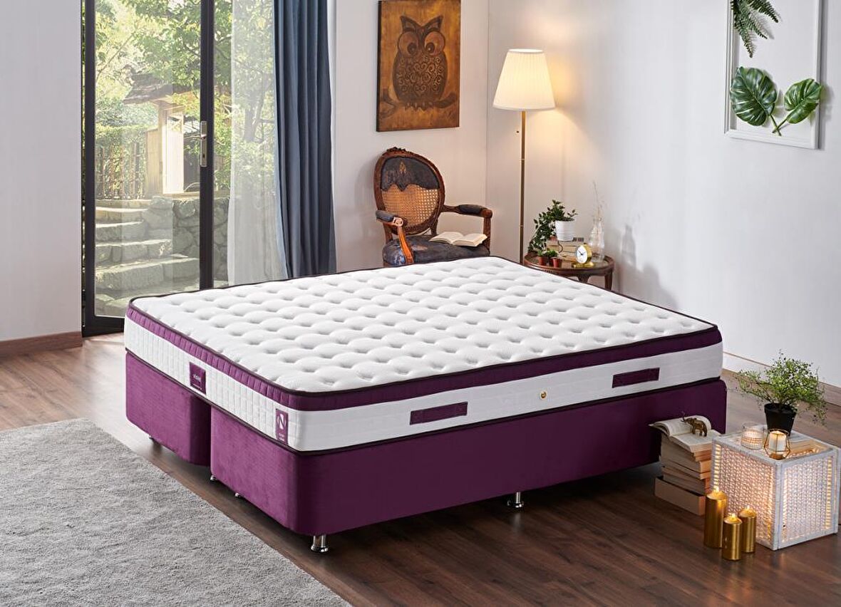 Niron Yatak Violet Full Ortopedik Pedli Çift Kişilik Yaylı Yatak 140 x 190 cm