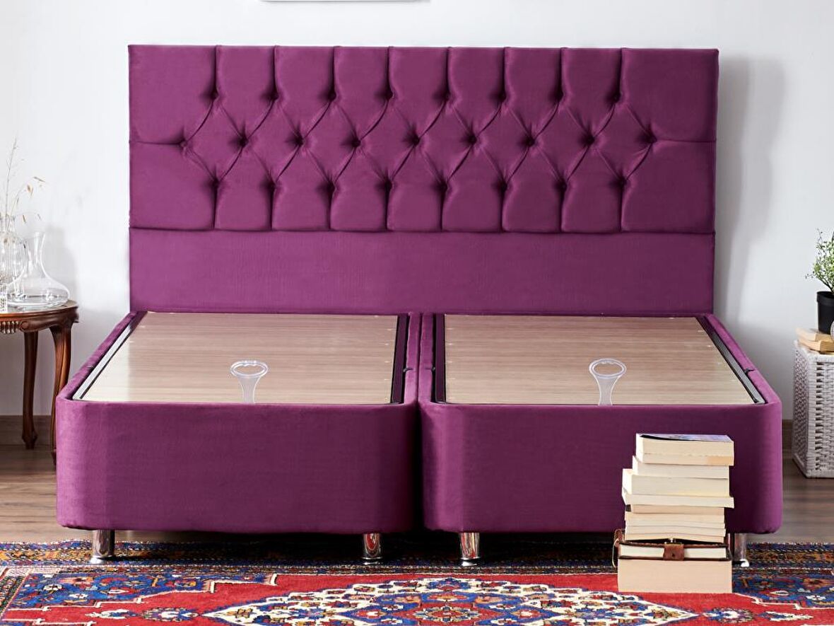 Niron Yatak Purple Çift Kişilik Mor Baza + Başlık 