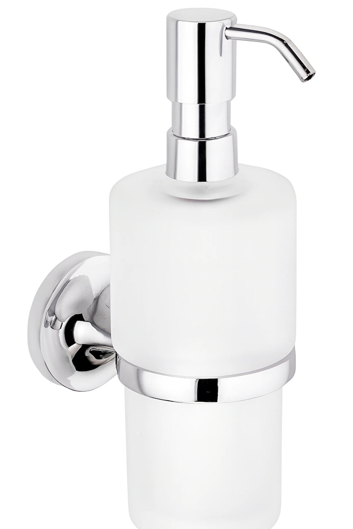 Adnoss Nero Krom Serisi Camlı Sıvı Sabunluk