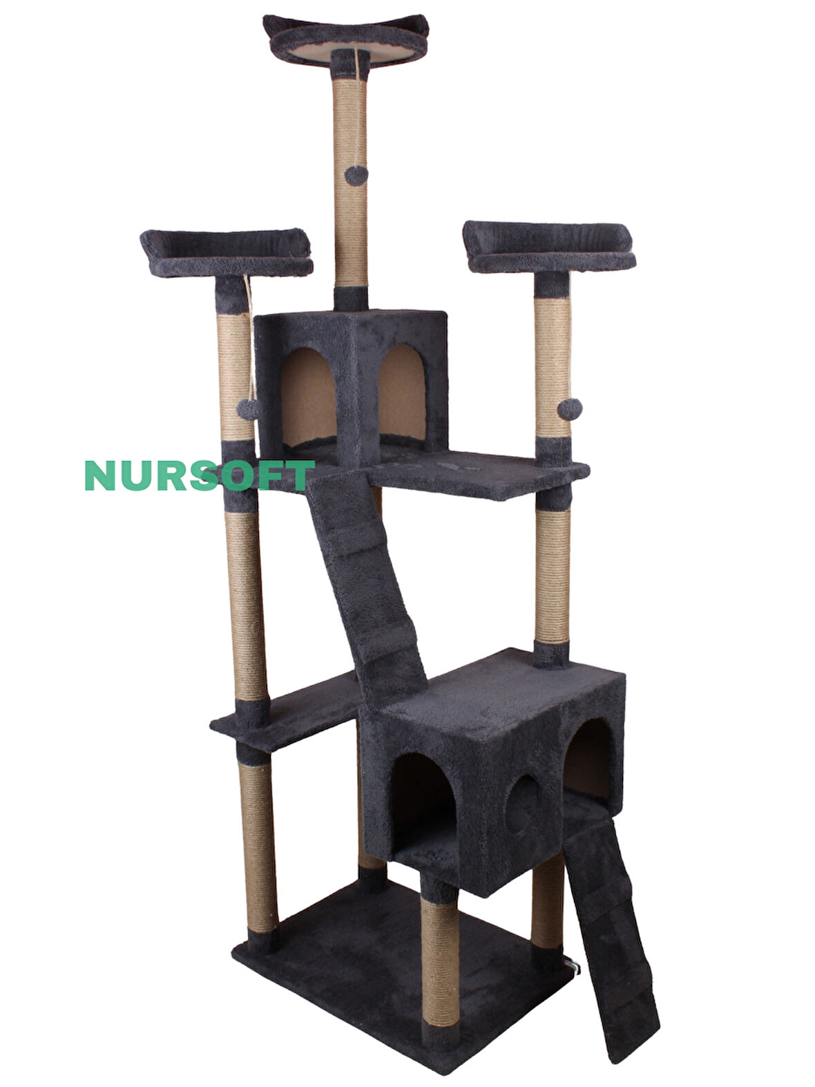 Nursoft Cat City Kedi Evi Kedi Tırmalama Ve Kedi Oyun Evi