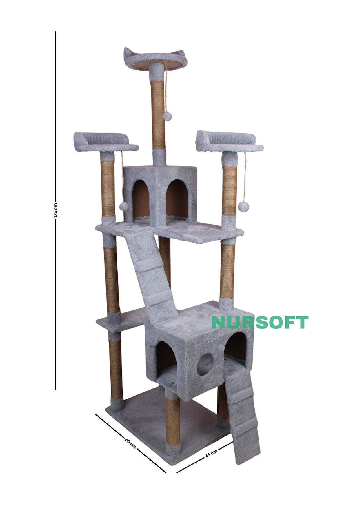 Nursoft Cat City Kedi Evi Kedi Tırmalama Ve Kedi Oyun Evi