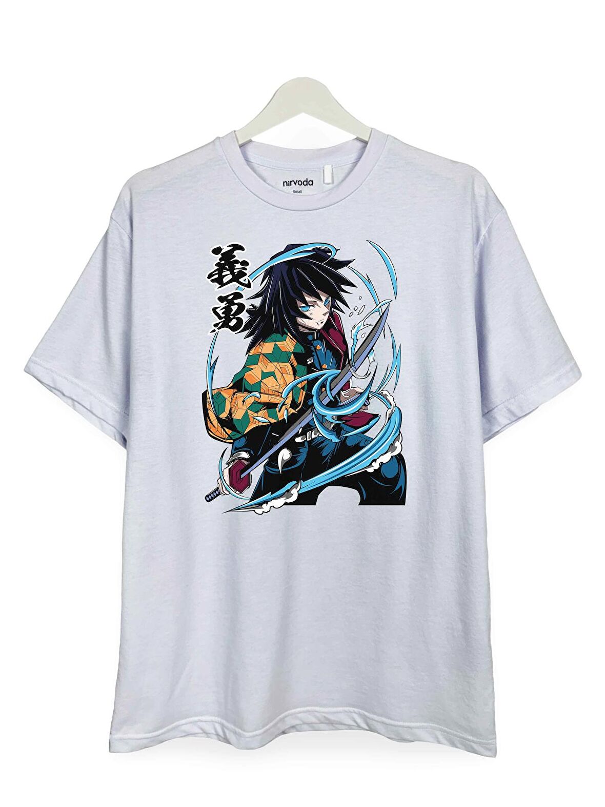 Tomioka Kimetsu No Yaiba Bask L Loose Fit Bisiklet Yaka Unisex Ti Rt