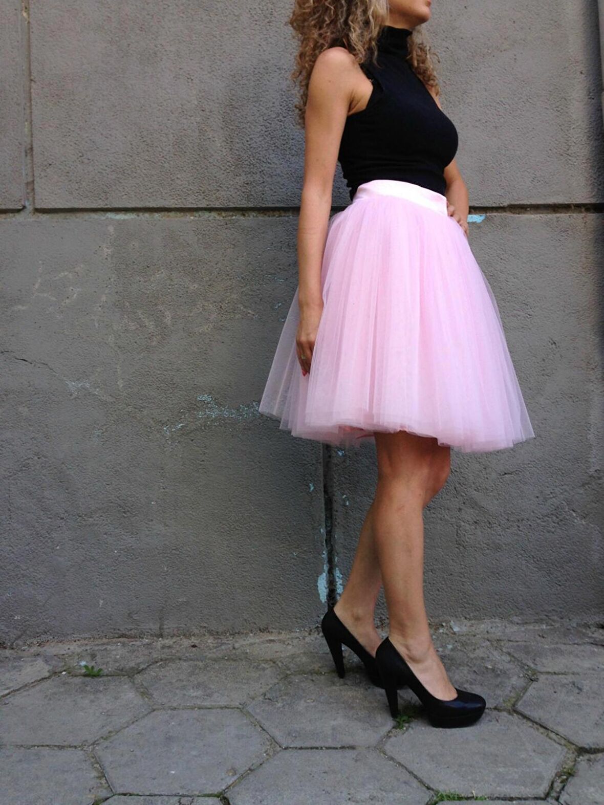 Kadın Pembe Tütü Etek Baby Shower Doğum Günü Nikah Düğün Parti Özel Gün Tütü Etek