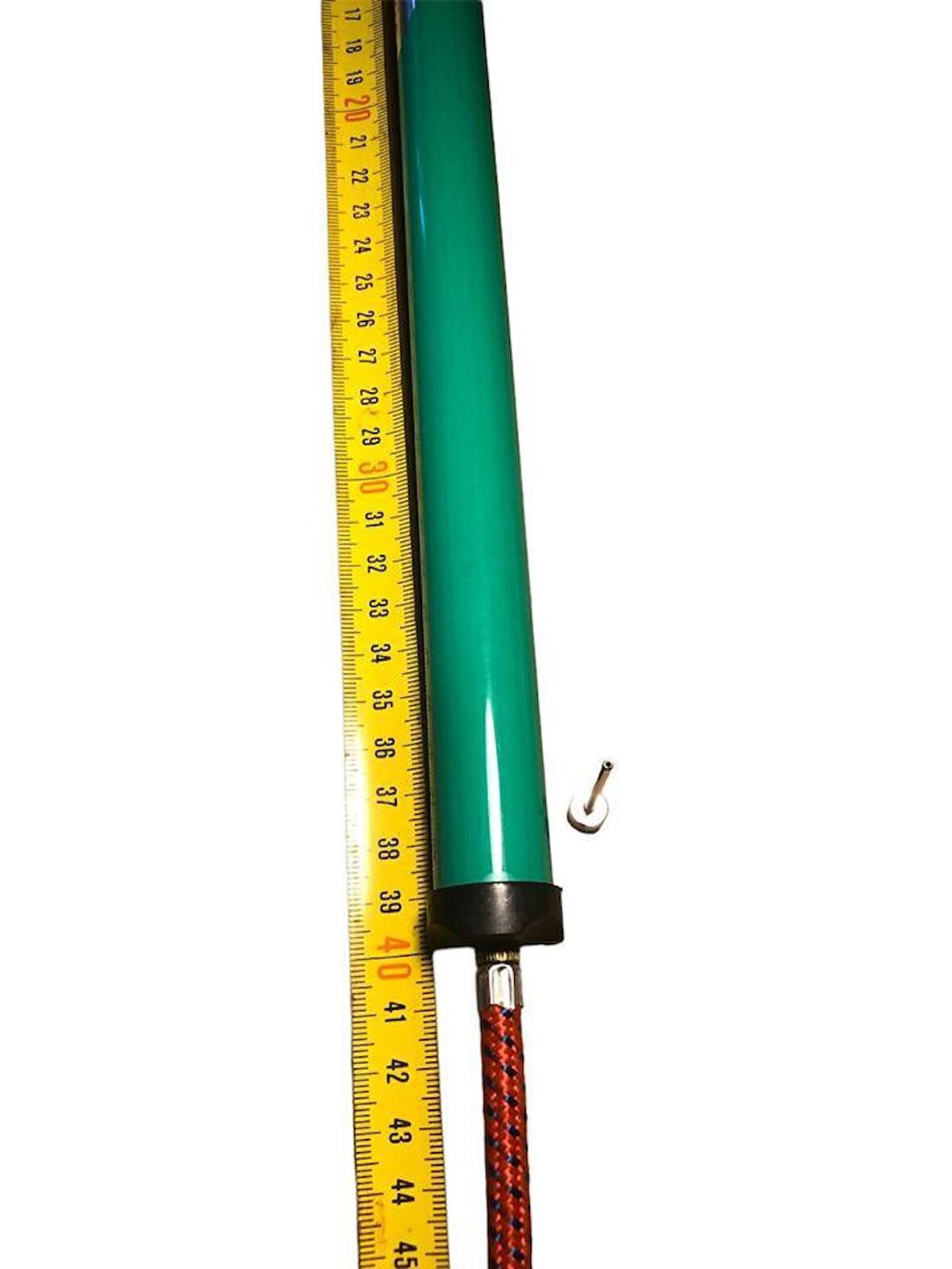 Top Pompası Bisiklet Pompası  Taşınabilir İnce El Pompası 40 cm Metal Yeşil Pompa