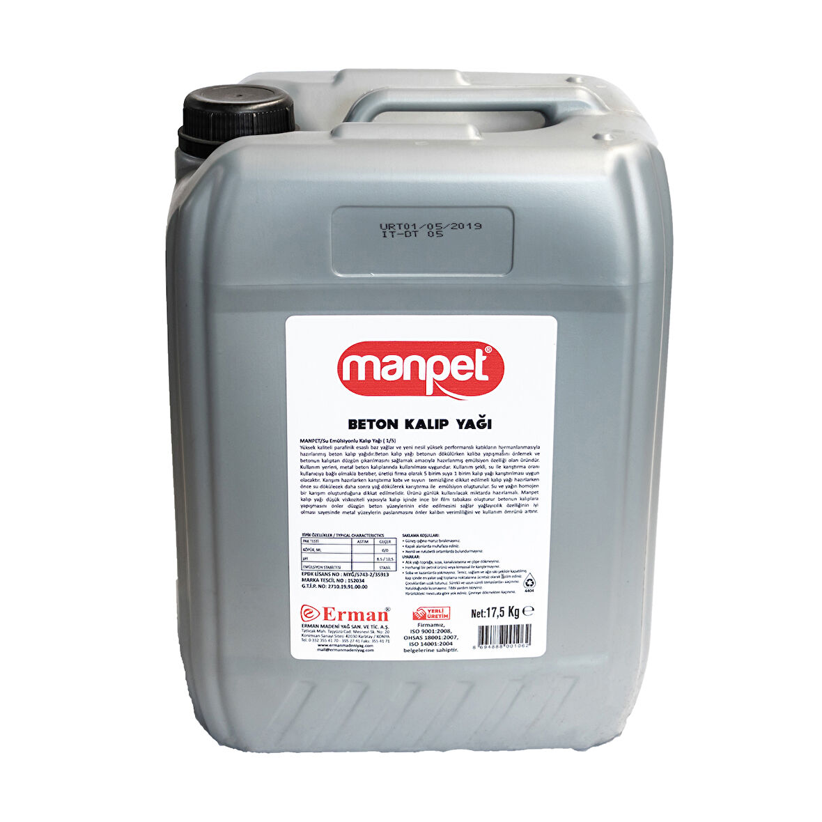 Manpet Fausto Beton Kalıp Yağı - 17.50 Kg