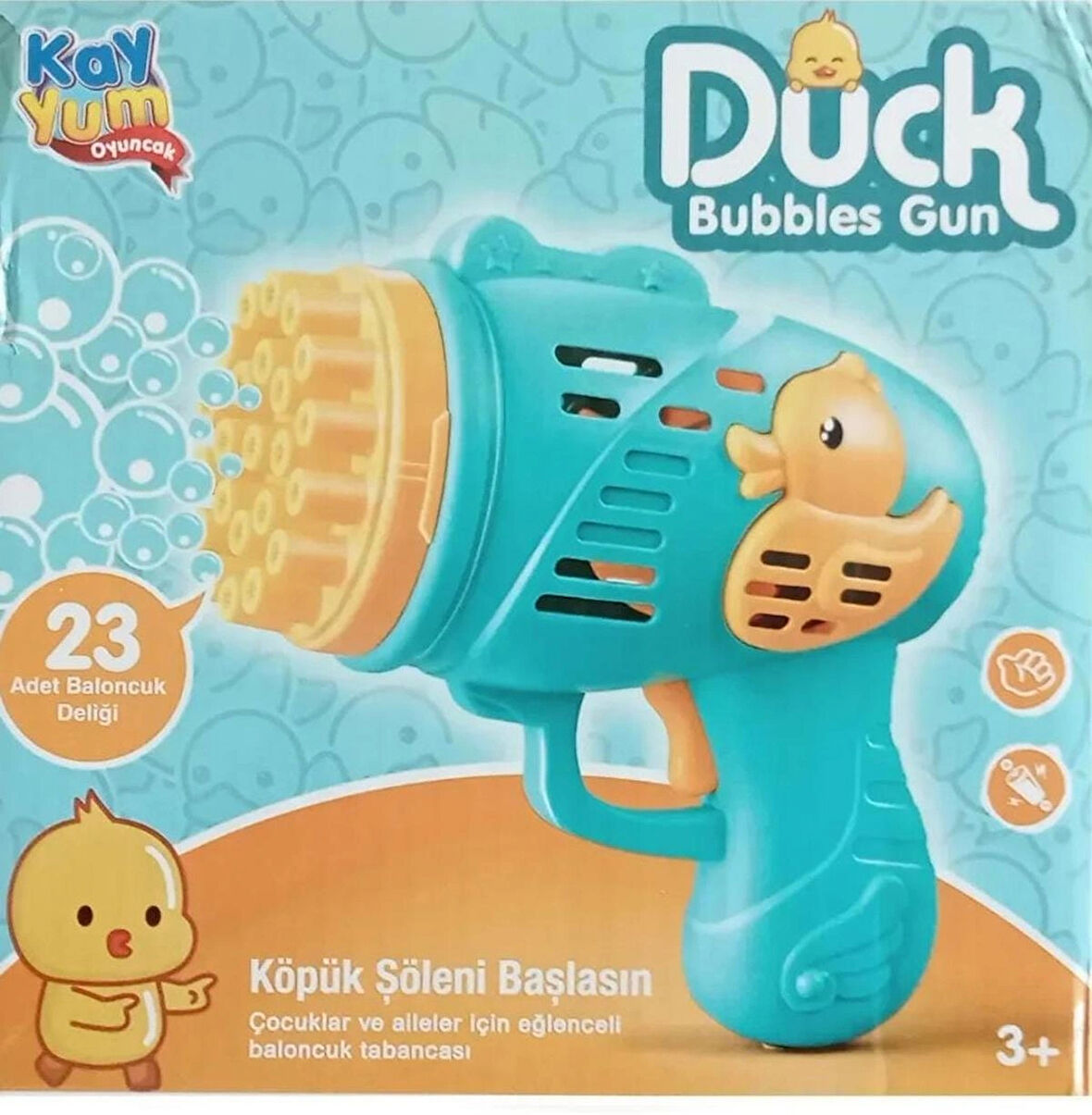 Duck köpük tabancası 23 nokta çıkışlı pilli MAVİ renk