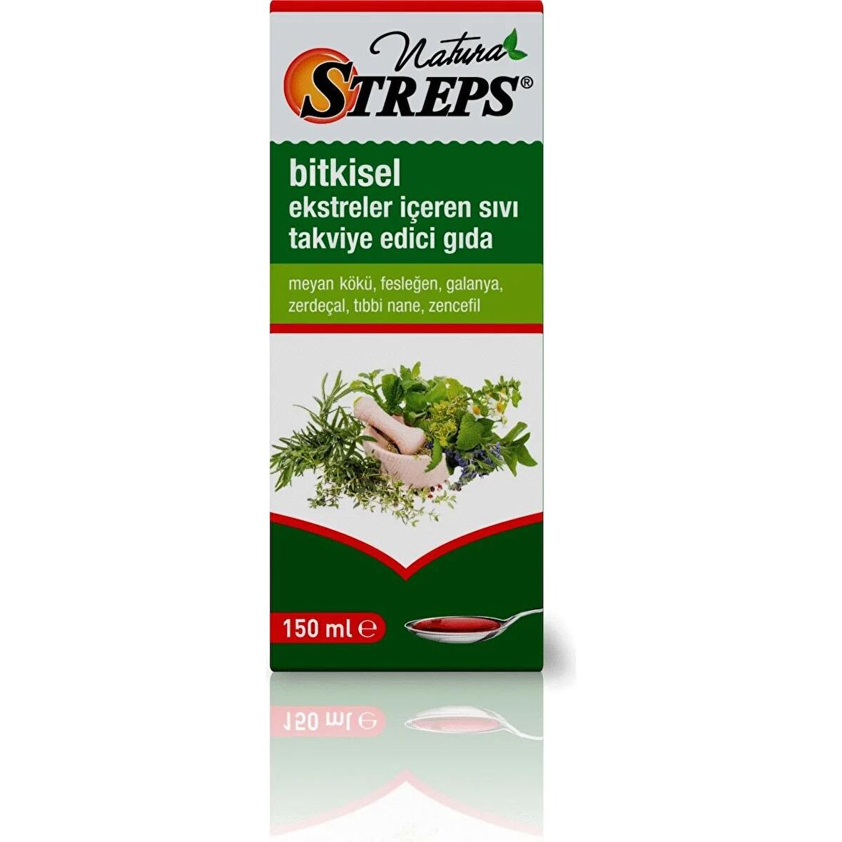 NATURA STREPS BİTKİSEL ŞURUBU 150 ML