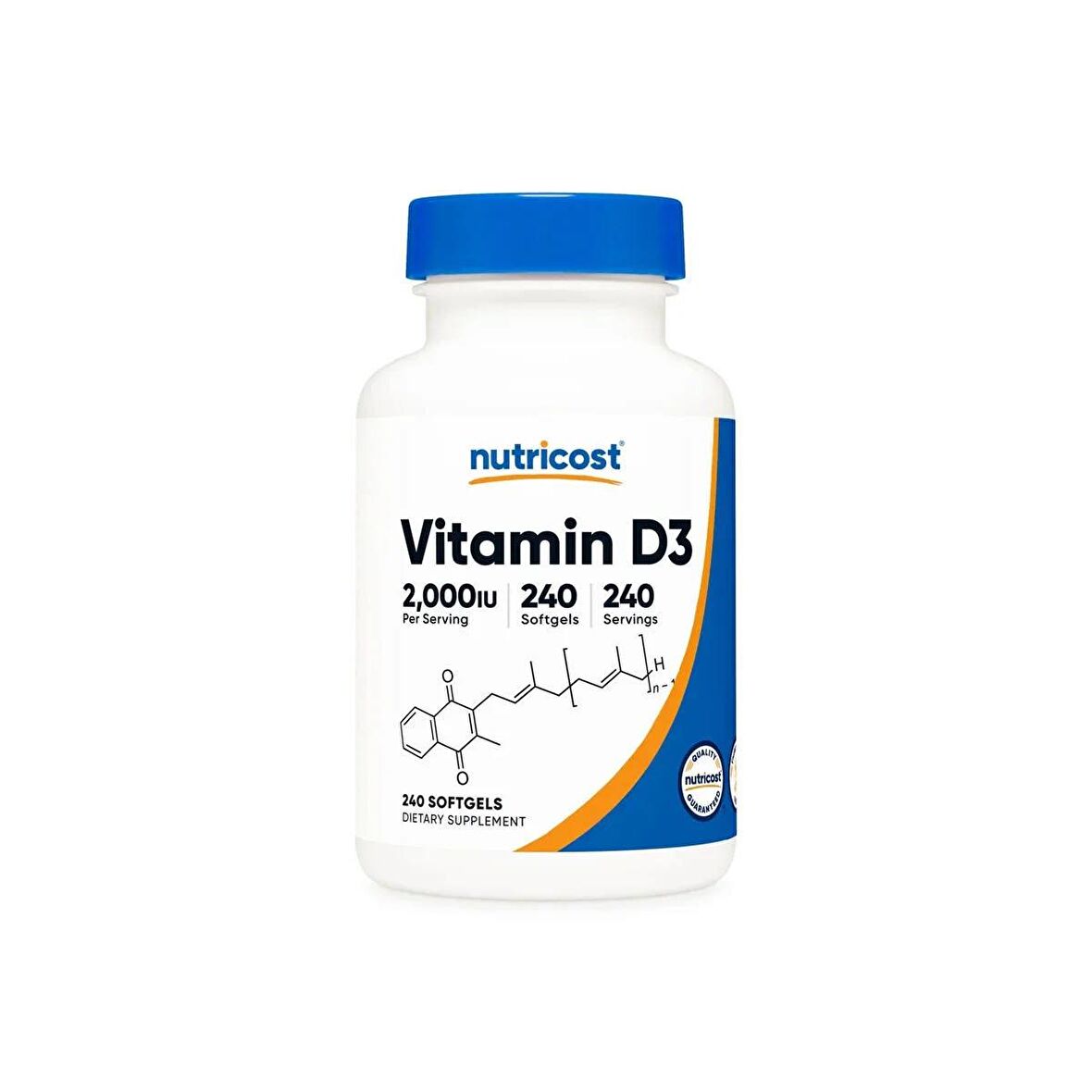 Nutricost Vitamin D3 VİTAMİN  2000UI 240 Softgels