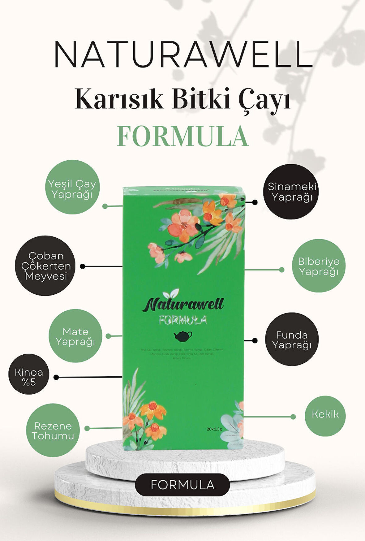 Formula Yoğun Yeşil Çaylı Kinoa Çayı