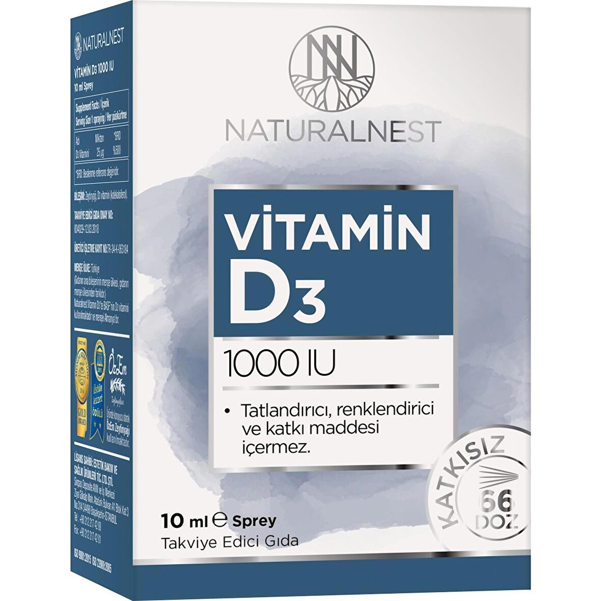 NaturalNest Vitamin D3 1000 IU 10 ml Sprey