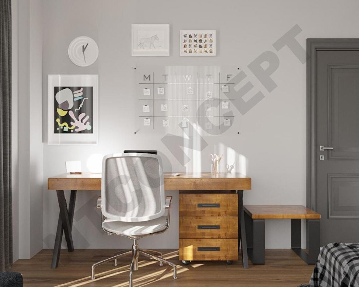 Ntconcept Sim Çalışma Odası Takımı Ahşap 75 x 160 cm 