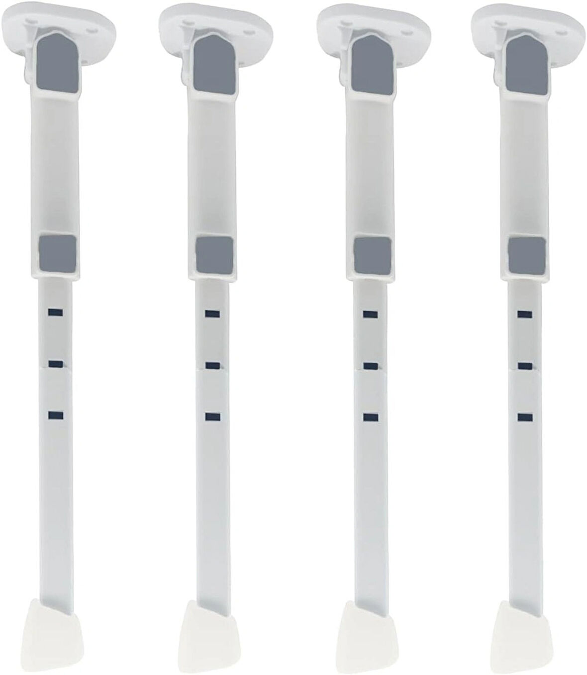 Microcase Metal Katlanabilir Yükseklik Ayarlı Masa ve Sehpa Ayak Takımı 4 Adet BEYAZ AL5059