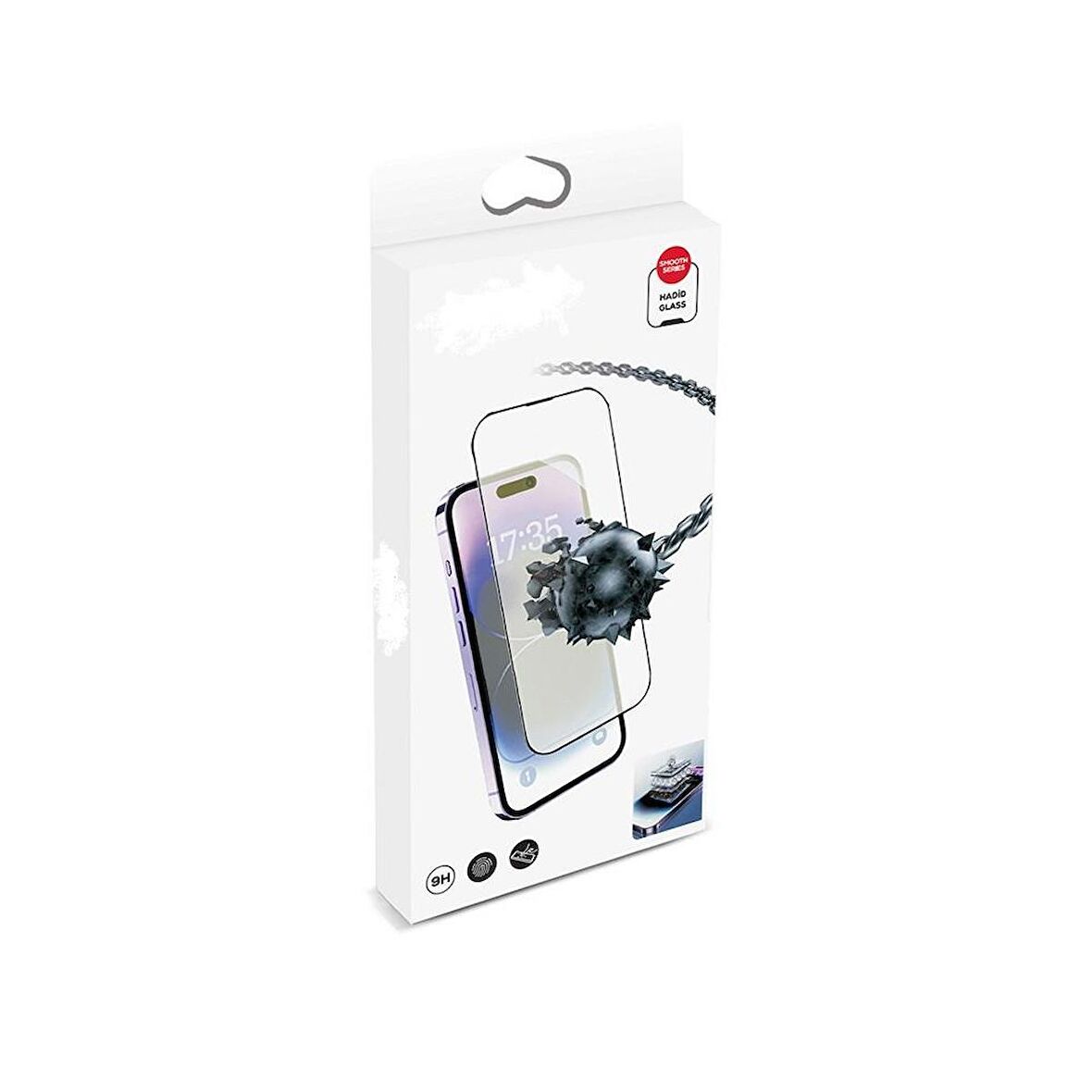 NÜANSTEK HADİD İP 14 PRO SİYAH TEMPERLİ CAM
