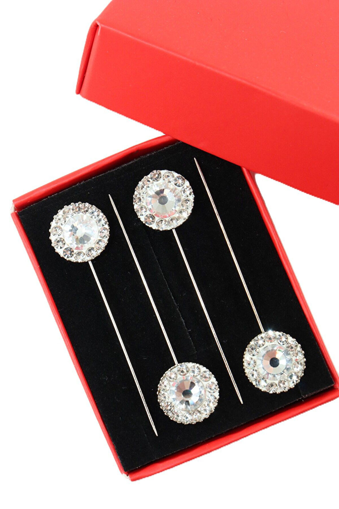 4’lü Oval ekru taşlı eşarp iğnesi. Şal iğnesi. Türban iğnesi. Başörtü iğnesi. Eşarp ve şal iğnesi.