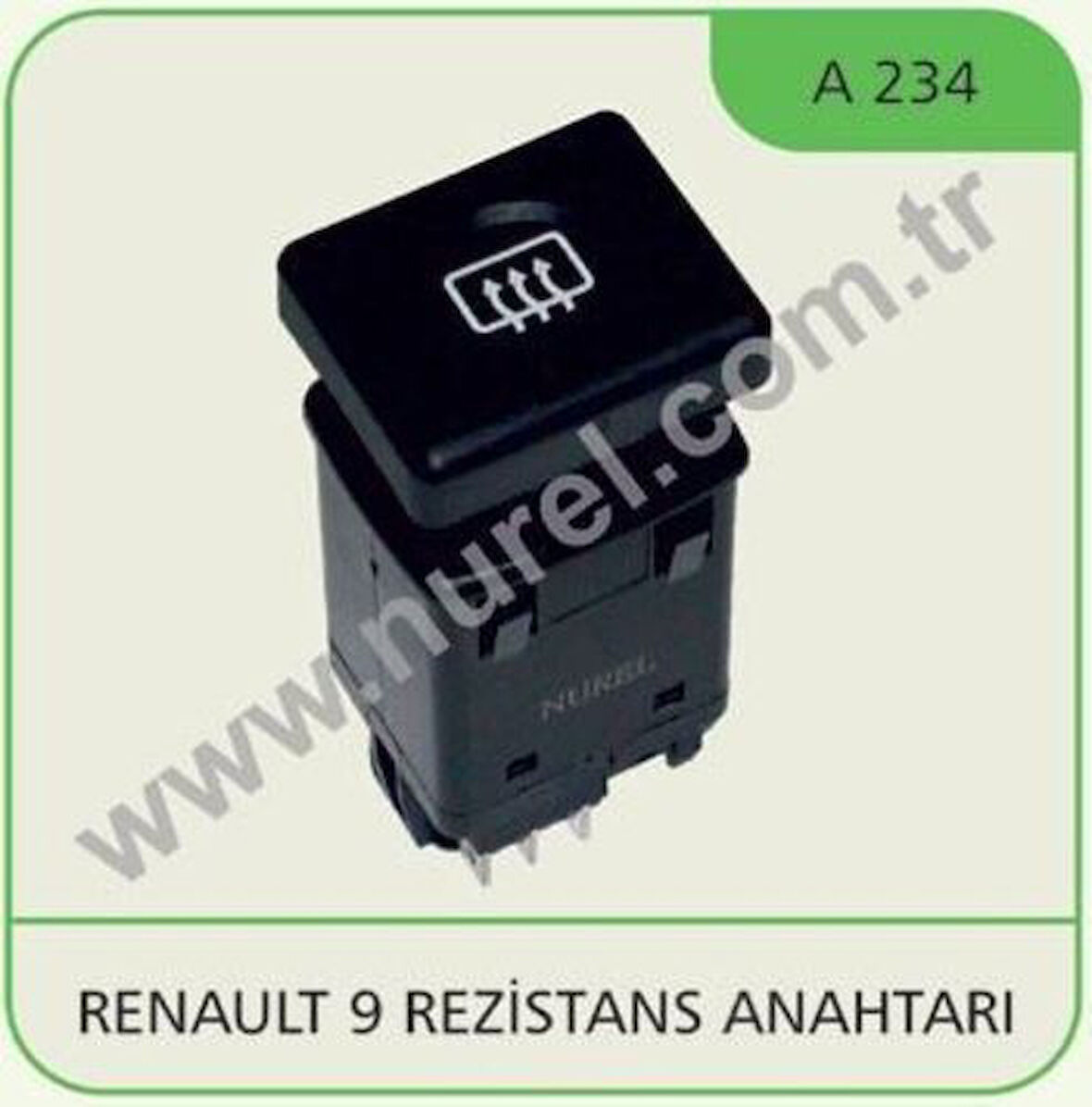 Nurel A234 Rezistans Anahtarı R8 