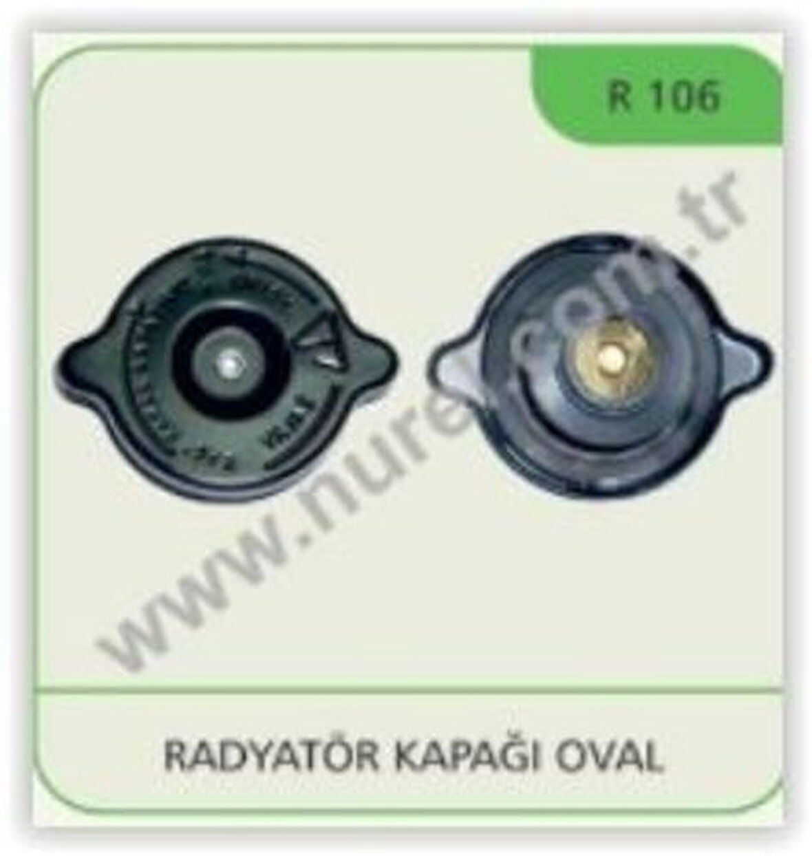 Nurel R106 Radyatör Kapağı Kaplamalı Oval 