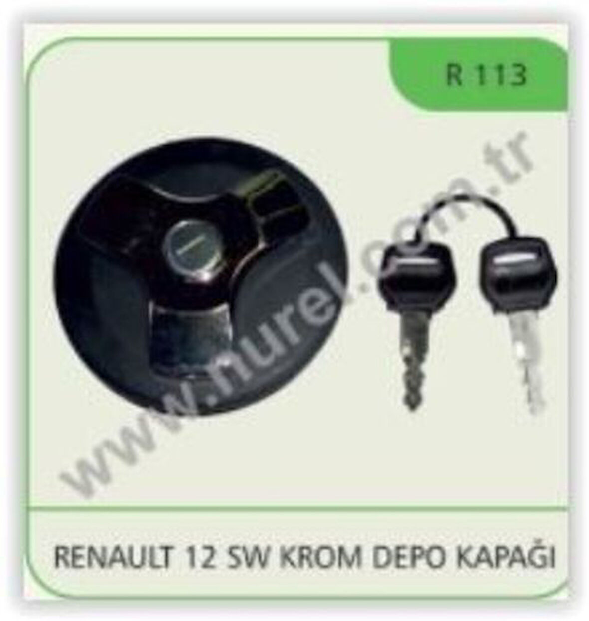 Nurel R113 Yakıt Depo Kapağı Kilitli Renault 12 SW Krom 