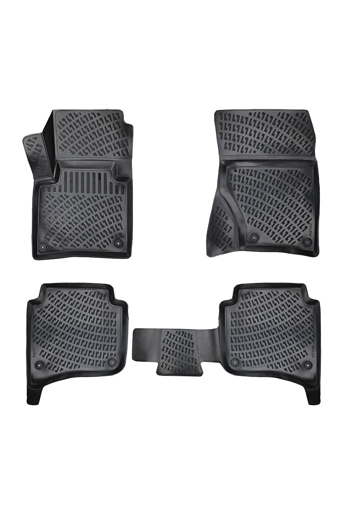 Volkswagen Touareg 4 Bölge Klimalı 2017 Araca Özel Tasarım 3D Havuzlu Paspas