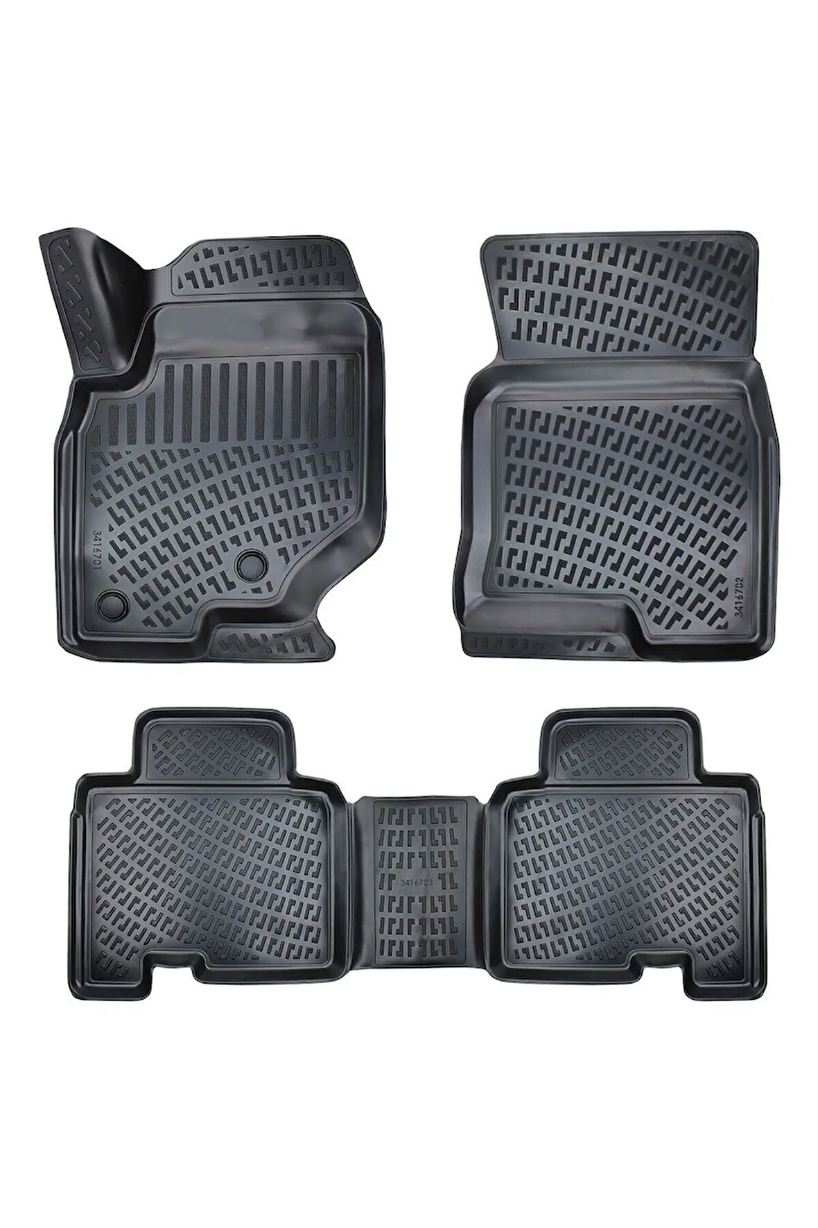 Ssangyong Grand Musso 2023 Araca Özel Tasarım 3D Havuzlu Paspas