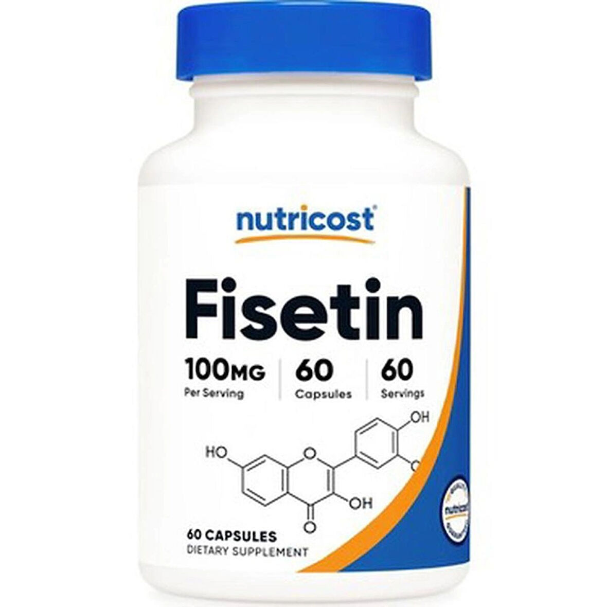 Nutricost Fisetin Capsules 100MG 60 Capsules - Antioksidan + Gençleşme desteği