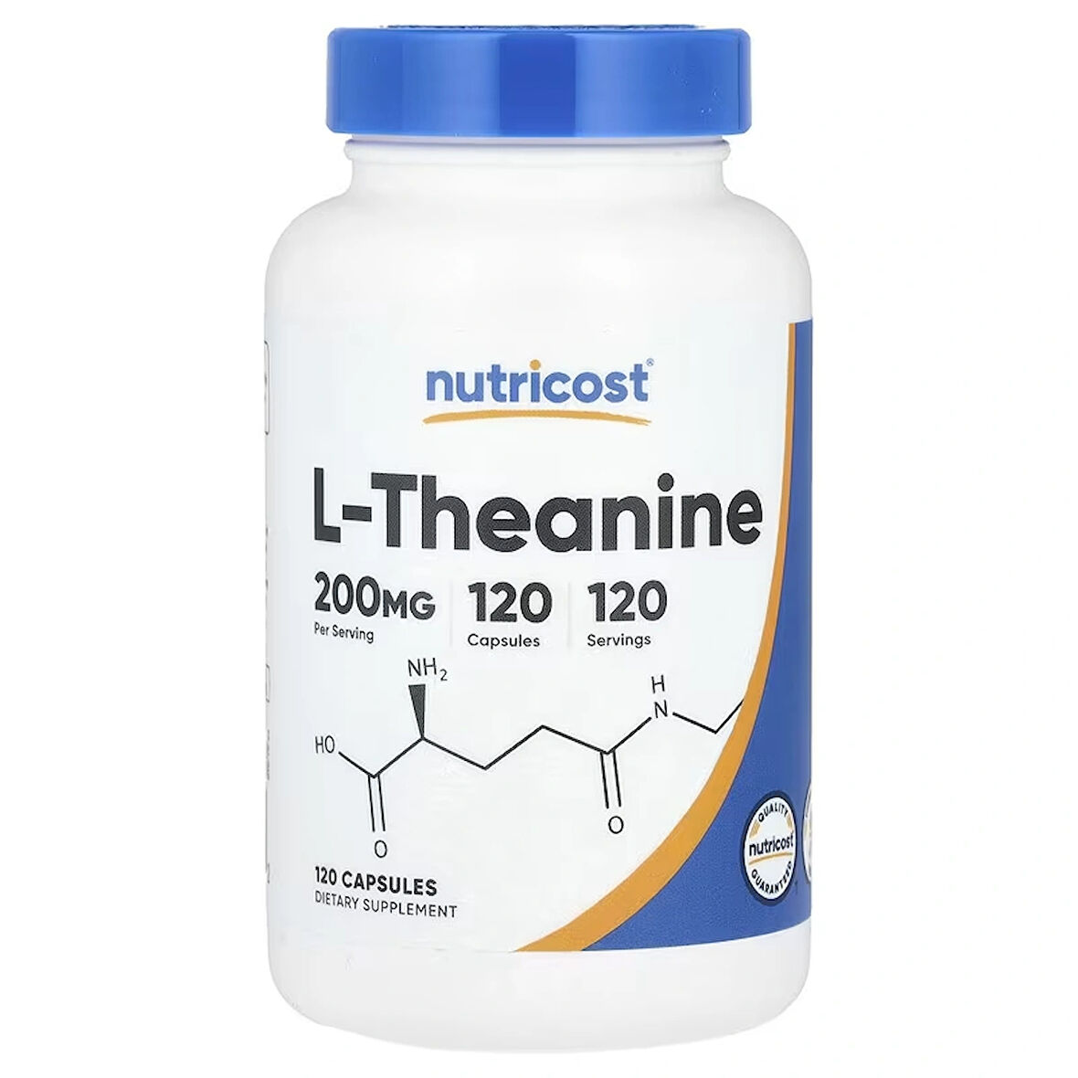 Nutricost L-Theanine Brain & Cognitive 200mg 120 Capsules Double Strength