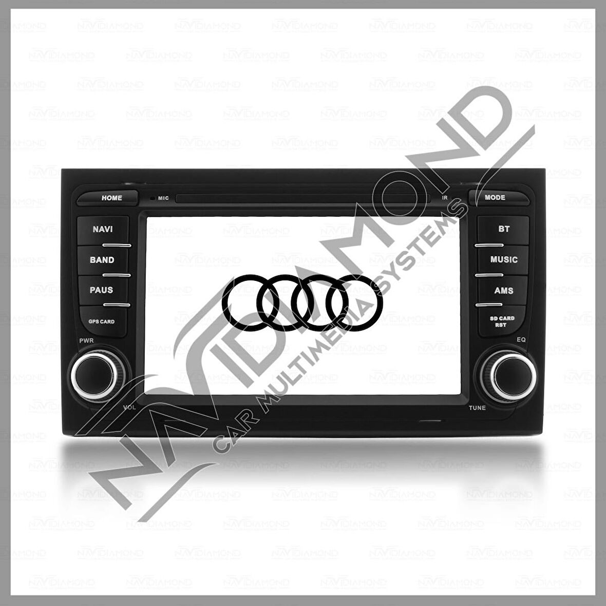 NAVIDIAMOND AUDI A4 2002-2008 7 INCH 2 GB RAM 32 GB HAFIZA ANDROID MULTIMEDIA TEYP